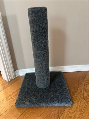 Small Gray Cat Scratch Post